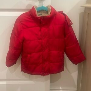Red Gap Puffer Winter Coat
